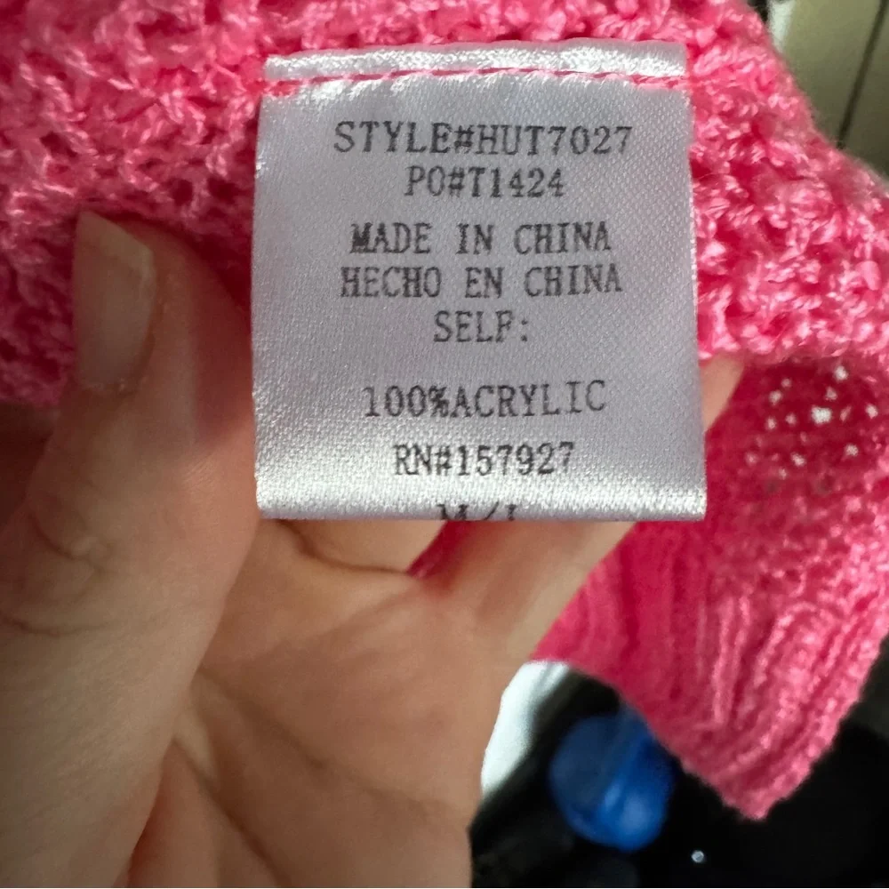 Women’s Medium Pink La Miel Knit Sweater - Picture 4 of 8